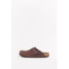 BIRKENSTOCK HABANA BOSTON REGULAR SUEDE LEATHER CLOGS
